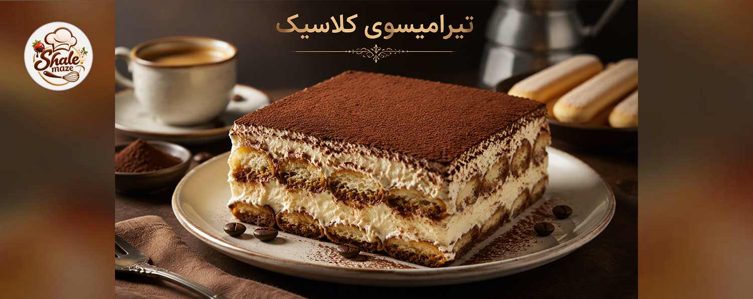تصویر تیرامیسوی کلاسیک خانگی؛ آموزش درست کردن و پخت تیرامیسوی کلاسیک